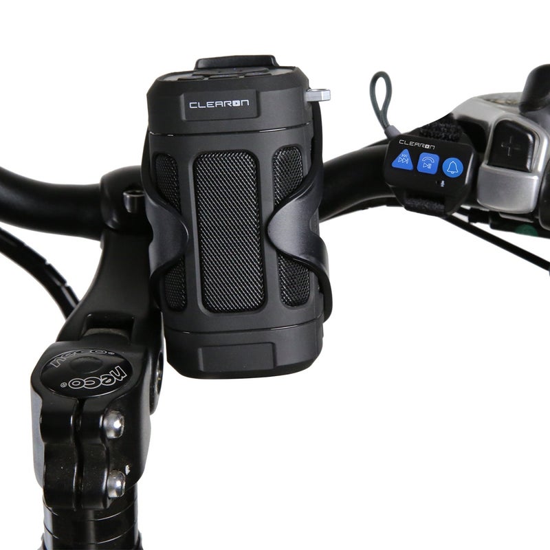 Clearon â€“ Wireless Waterproof Portable Bluetooth 5.0 Speaker with Bike Mount & Remote â€“ Premium Sound Quality & Loud 8W Mini Speaker â€“ 10 Hours of Playtime (Black) - Image 1